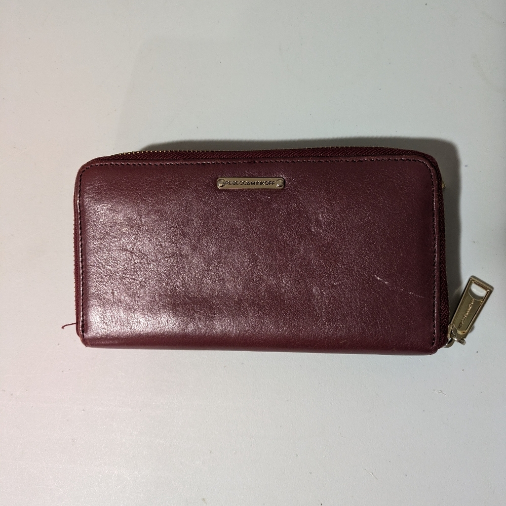 Rebecca Minkoff 3 Zip Leather Wallet
